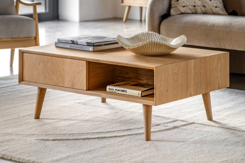 The Halston 2 Drawer Coffee Table