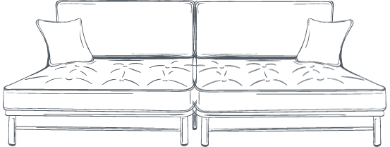 2 Sofa Bed Modules