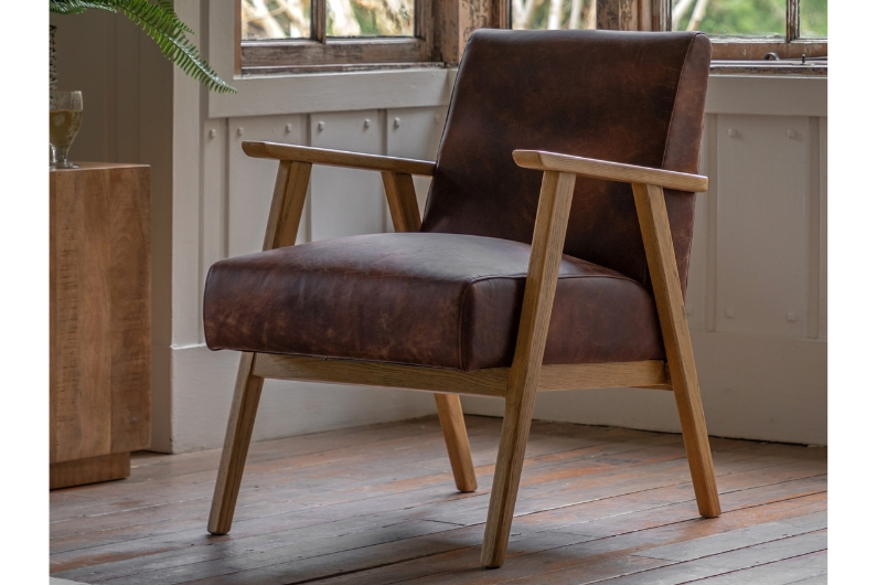 The Sheen Leather Armchair