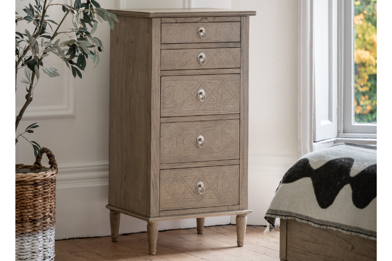 The Gravera 5 Drawer Tall Chest of Drawers